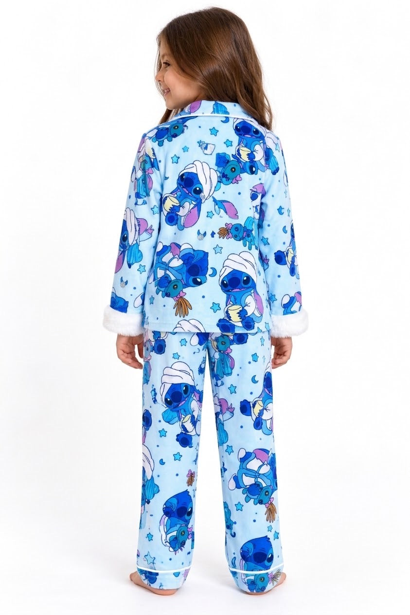 Stitch fur fleece pajamas