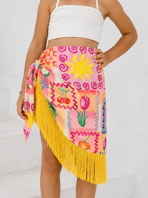 Le Soleil fringe girls pareo