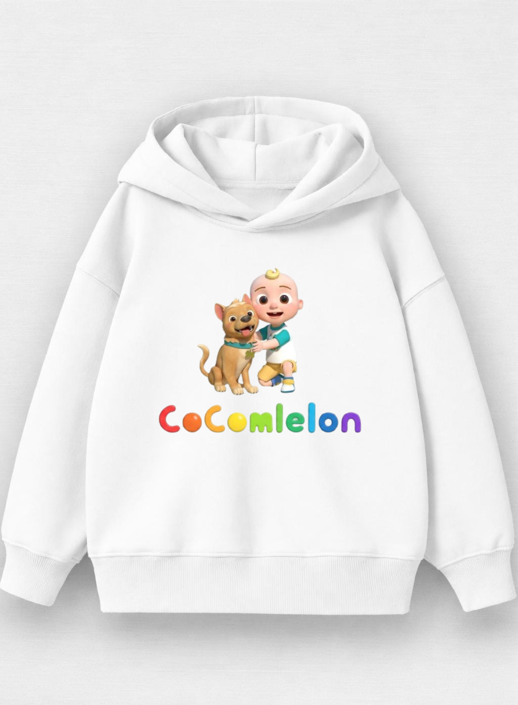 Cocomelon White hoodie (CODE: VM54 + Cocomelon text)