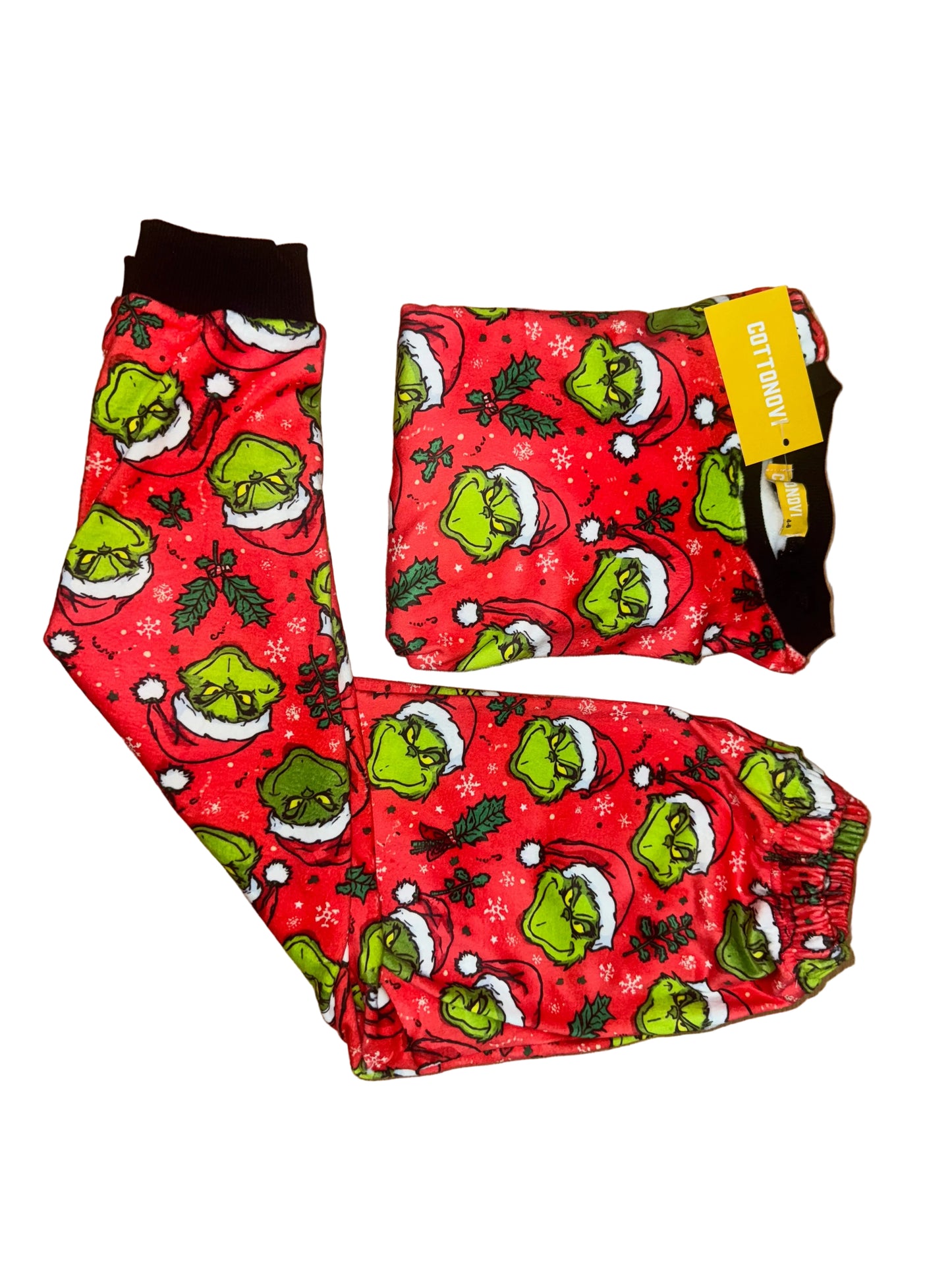 Grinch fleece pajamas