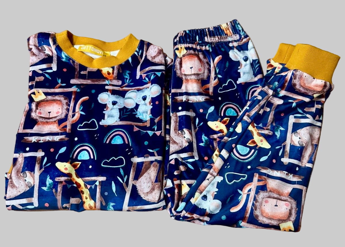 Zoo fleece pajamas