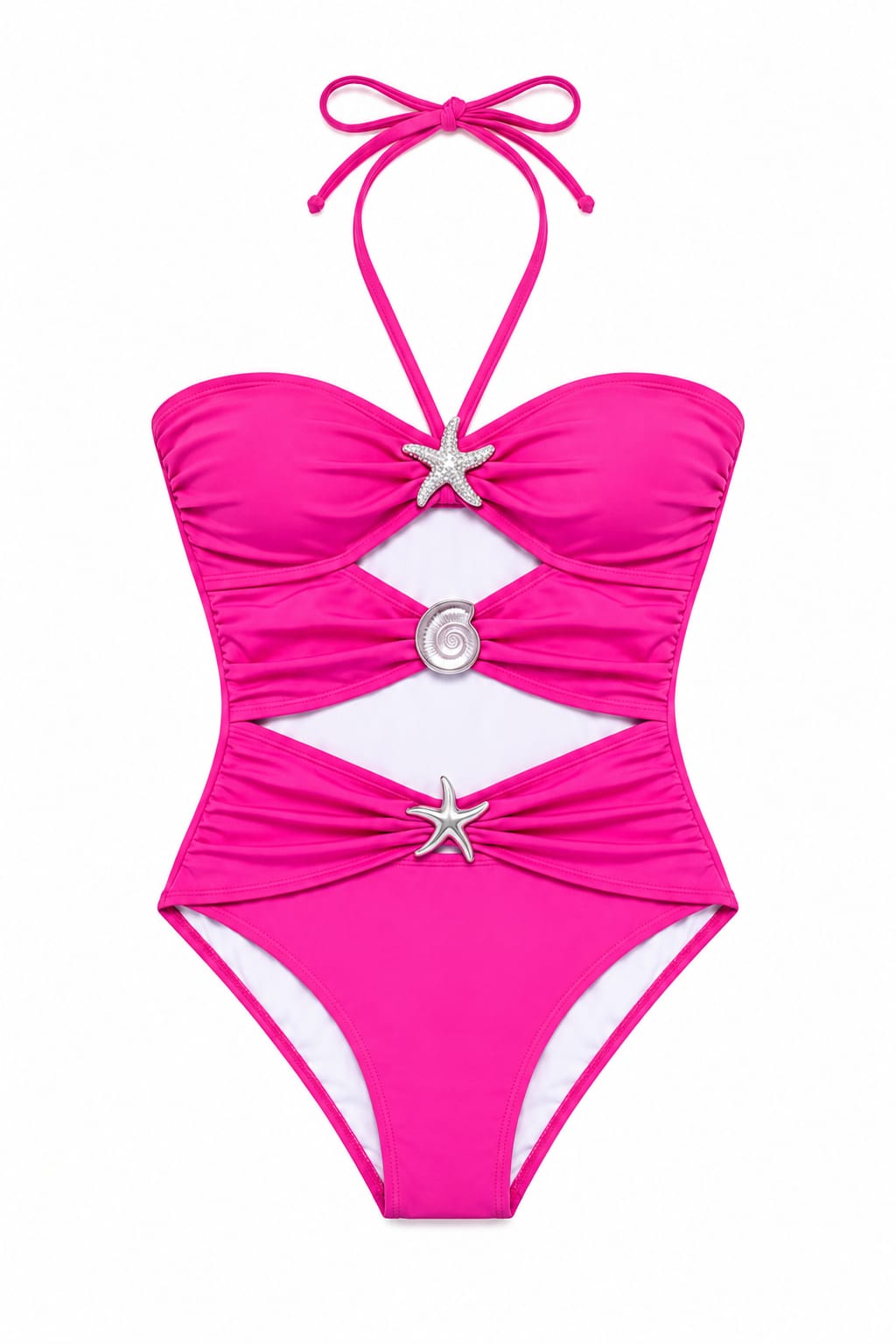 Fuschia Stars girls swimsuit