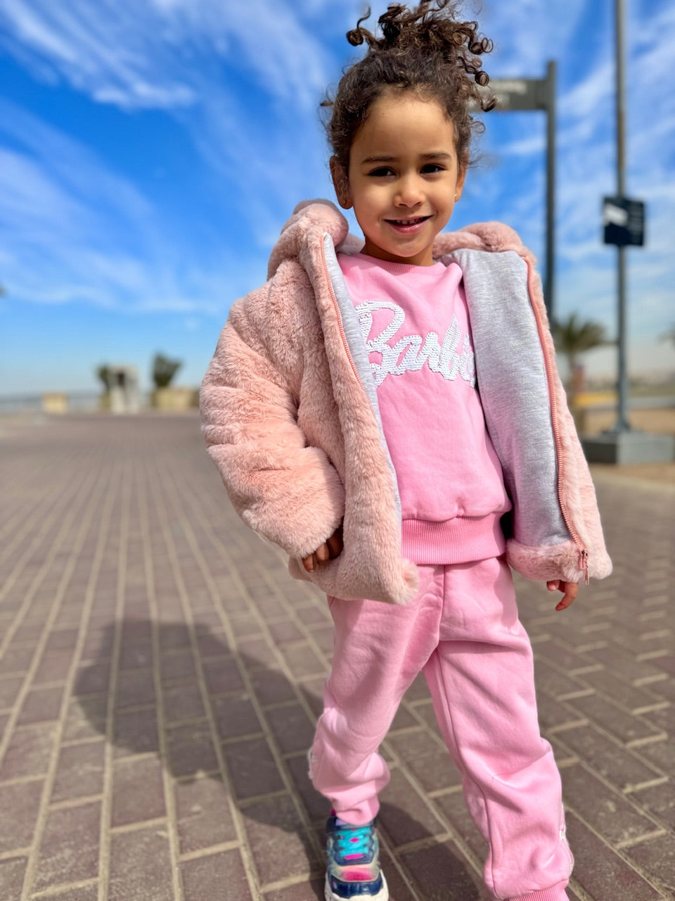 Rosé Fur Jacket