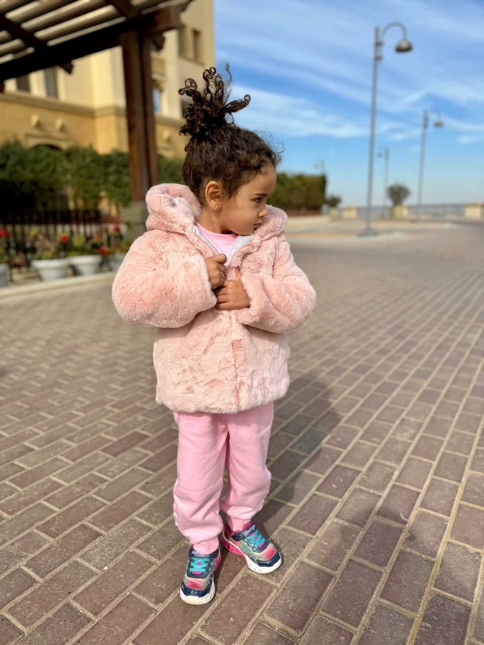 Rosé Fur Jacket