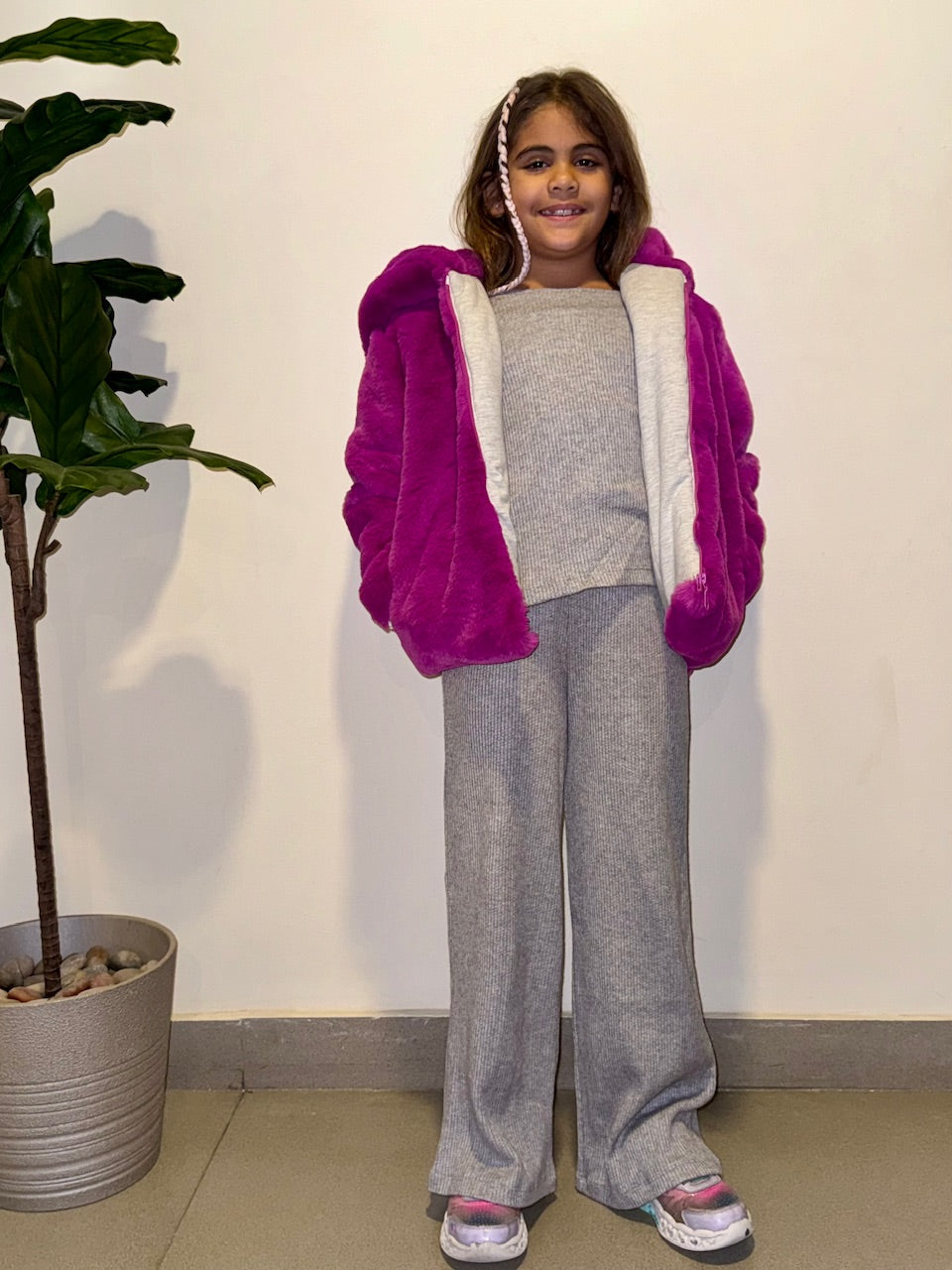 Fuschia Fur Jacket