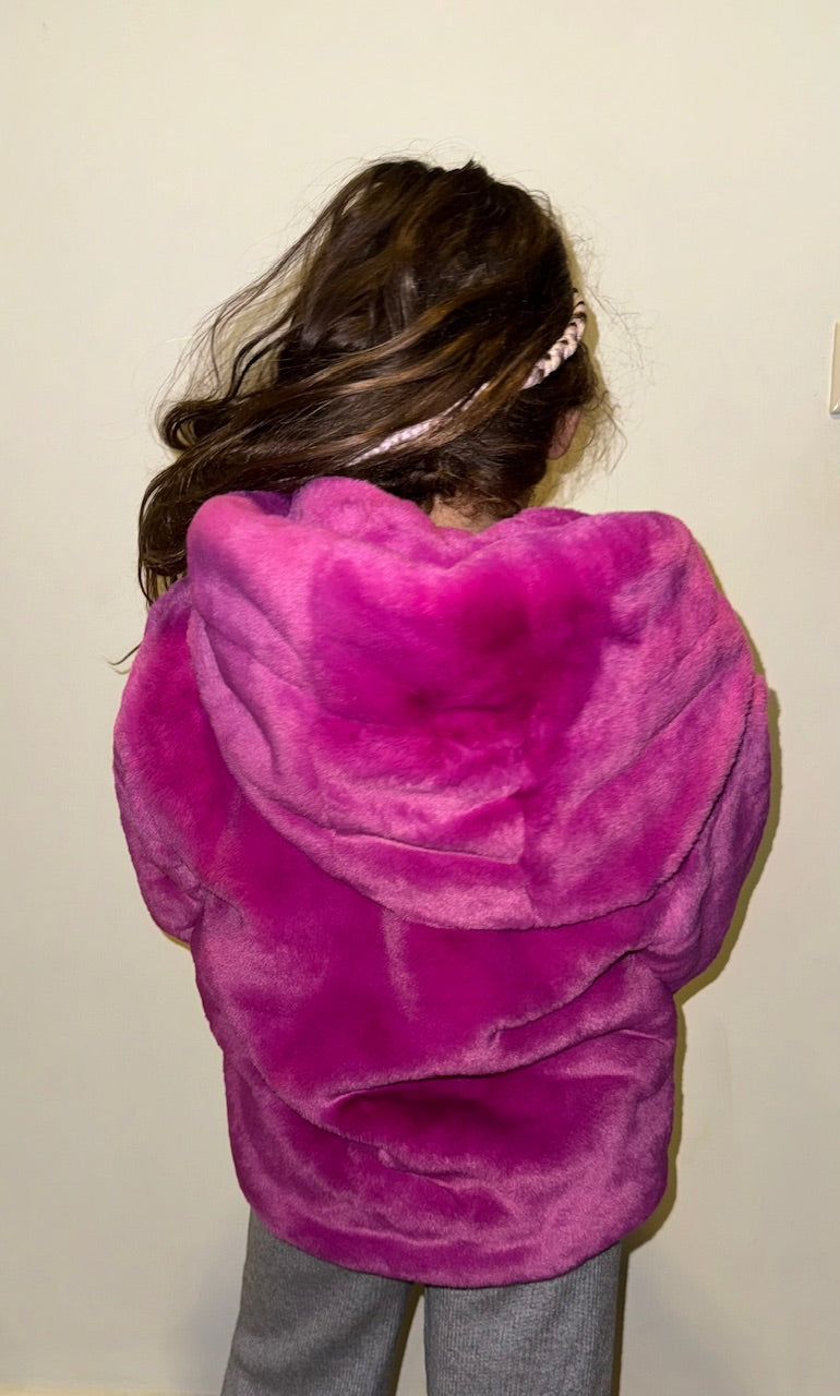 Fuschia Fur Jacket