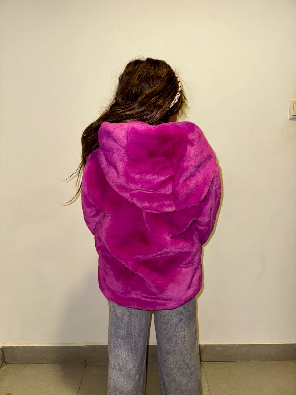 Fuschia Fur Jacket