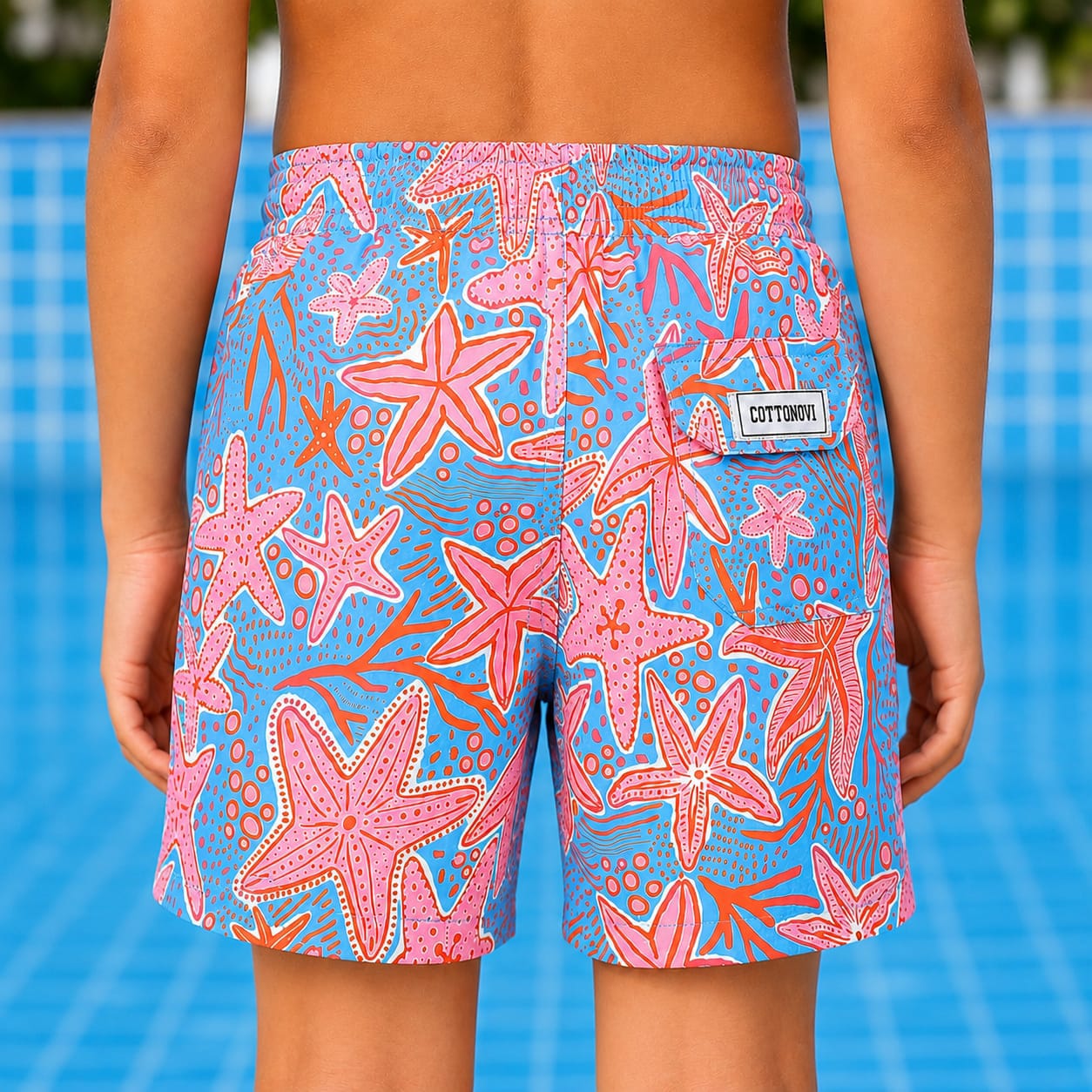 Matching Starfish boys swimsuit
