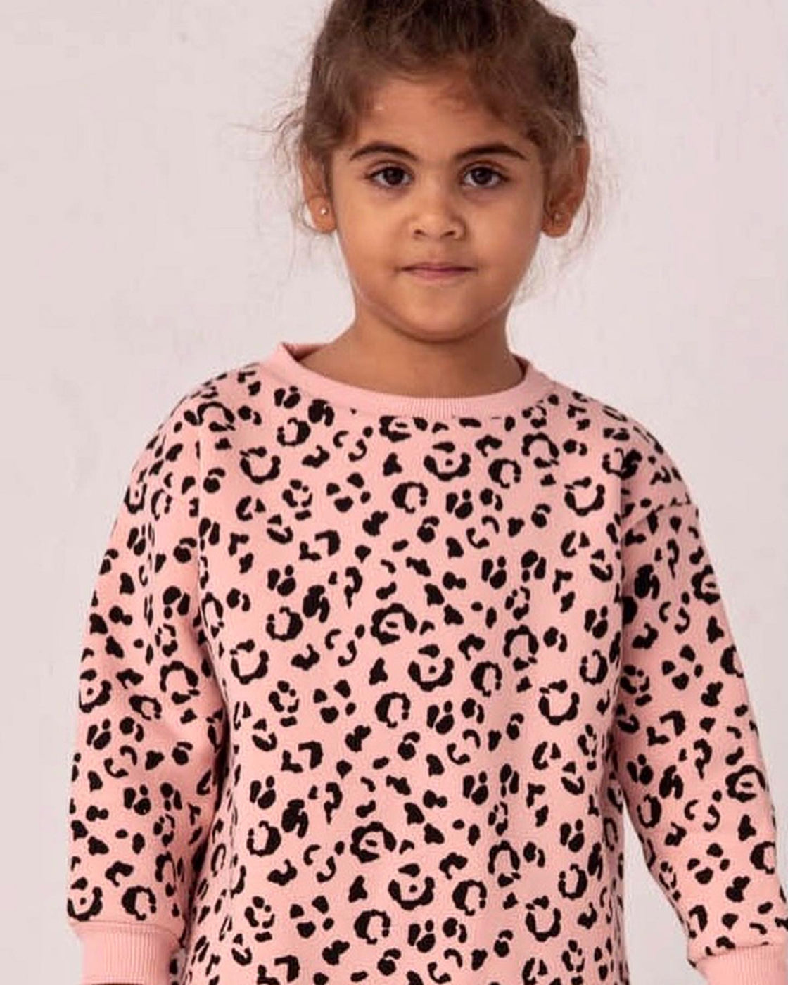 Leopard pink sweatshirt