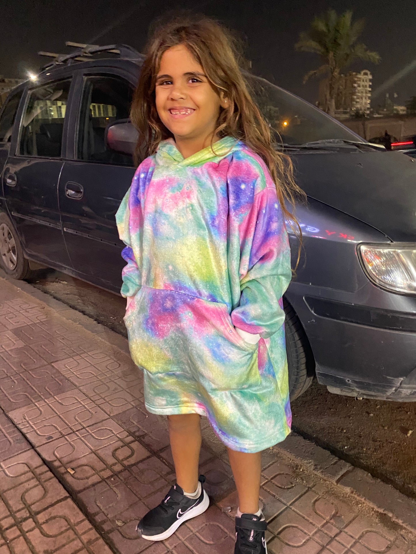 Tie Dye fleece snuddie