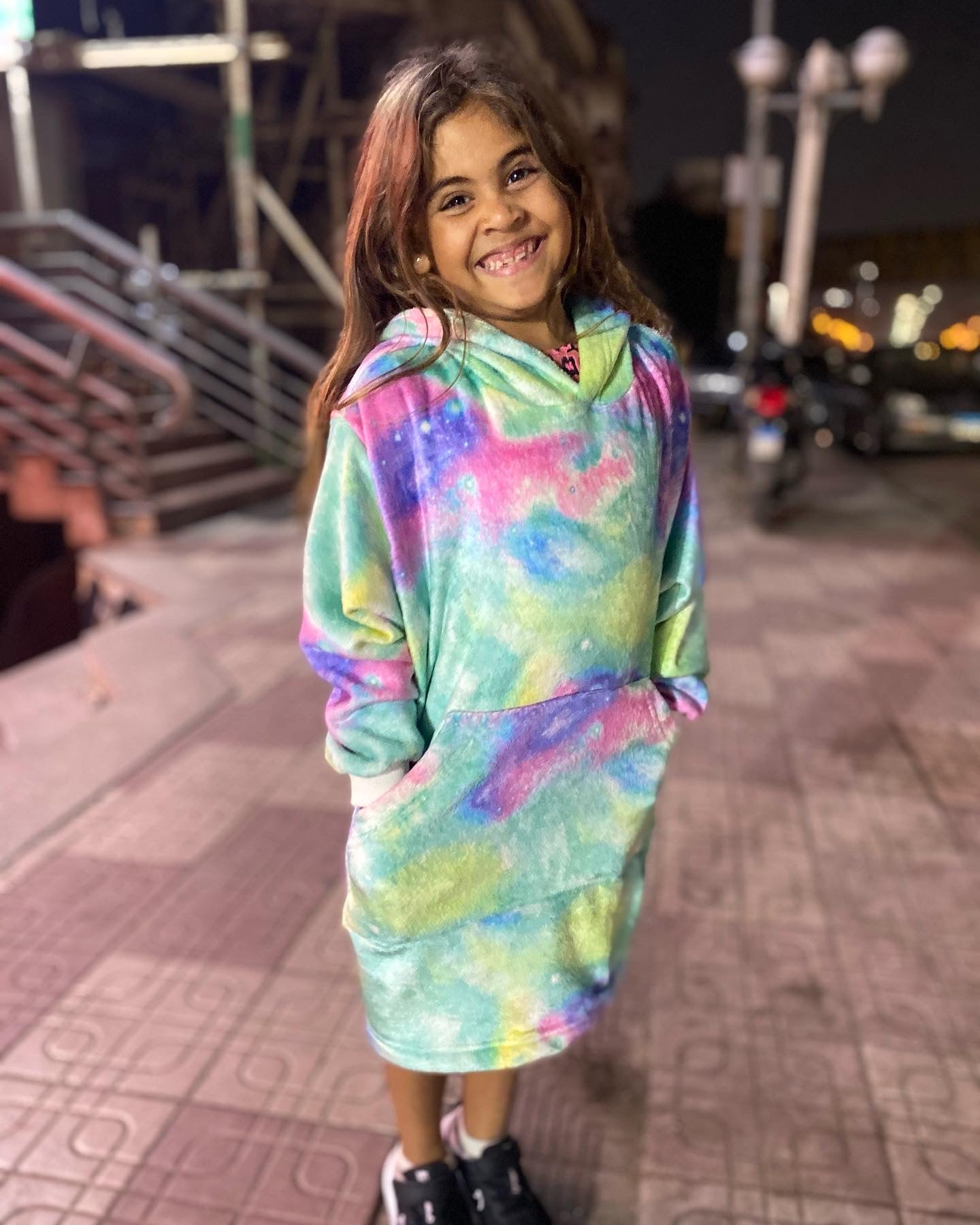 Tie Dye fleece snuddie