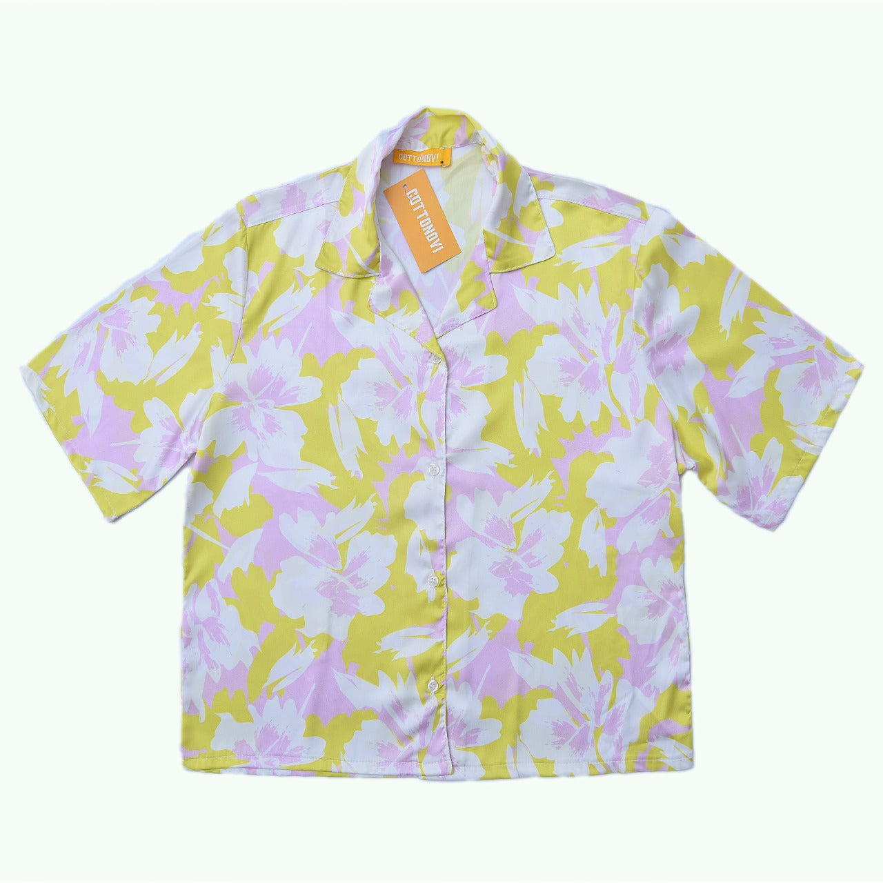 Yellow satin chemise