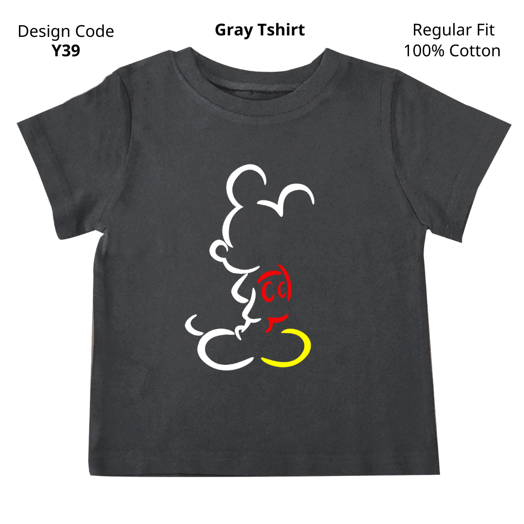 Mickey Mouse Shadow T-shirt ( Design Y39 )