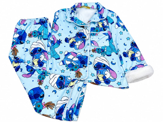 Stitch fur fleece pajamas