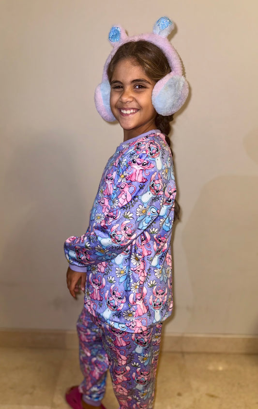 Stitch fleece pajamas
