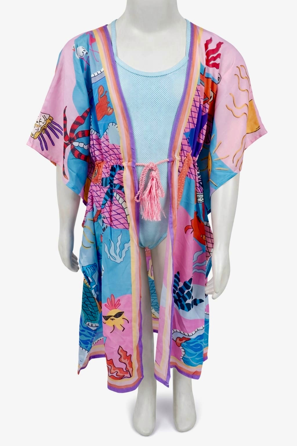 Red Crab Summer girls cover-up