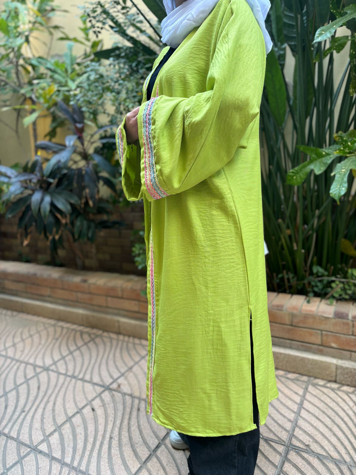 Lemon Green Kaftan