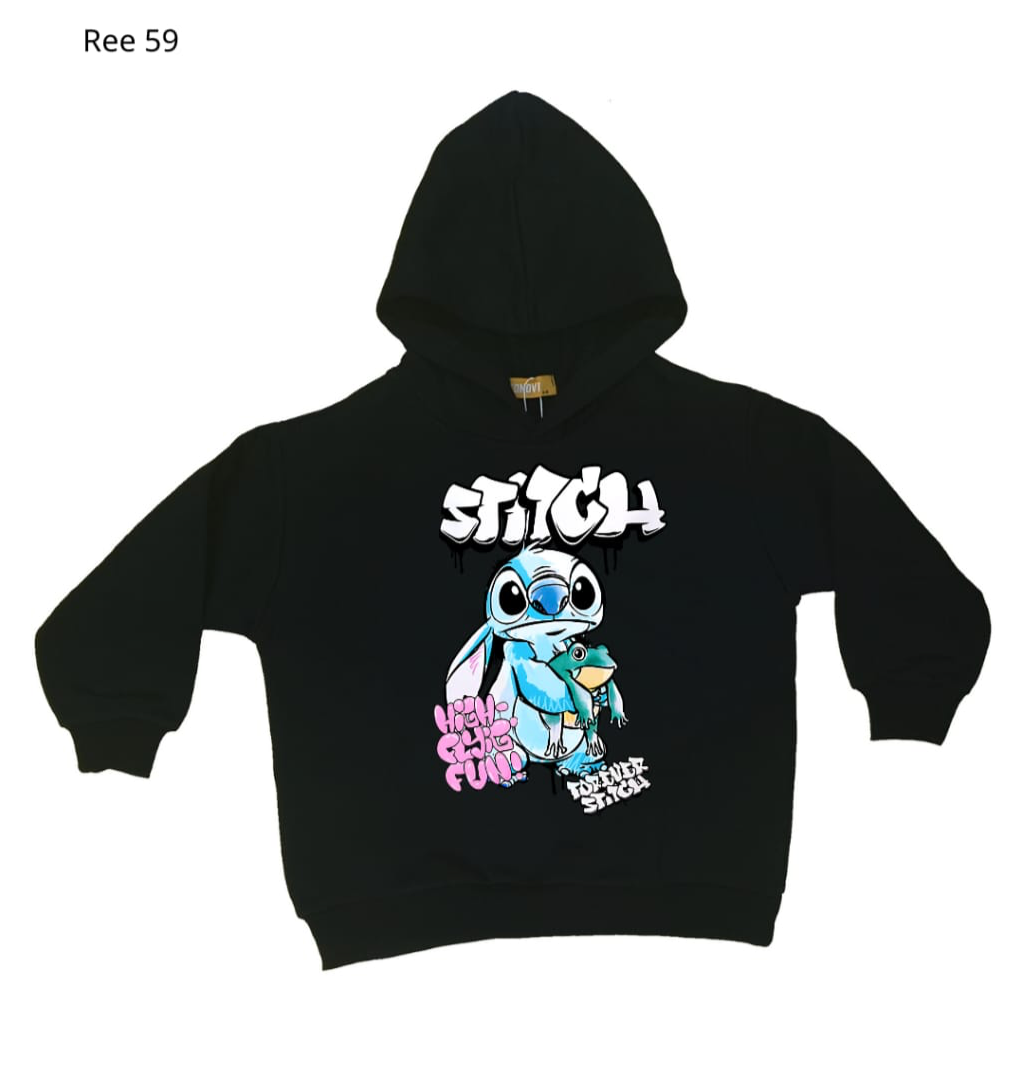 Stitch Caricature Hoodie