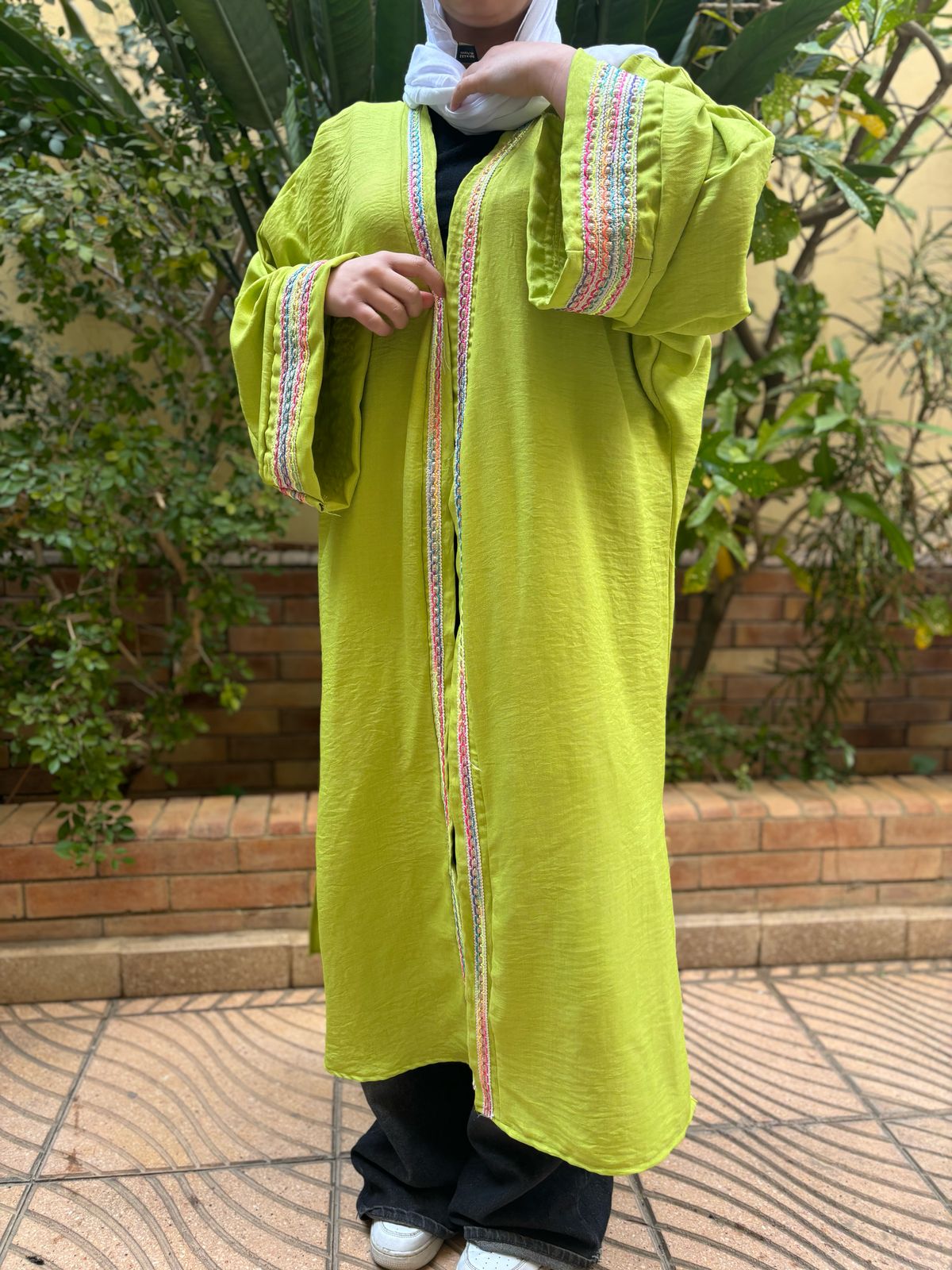 Lemon Green Kaftan