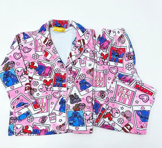 Stitch Love Fleece Pajamas