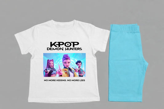 Kpop huntrix biker short set