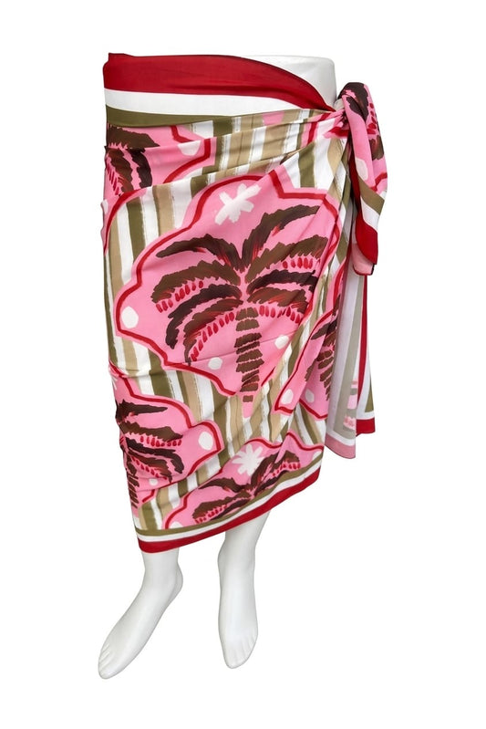 Tropical palm women pareo
