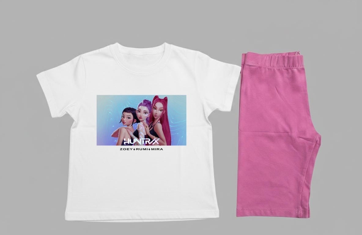 Kpop characters biker set