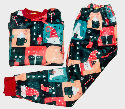 Christmas Noel fleece pajamas