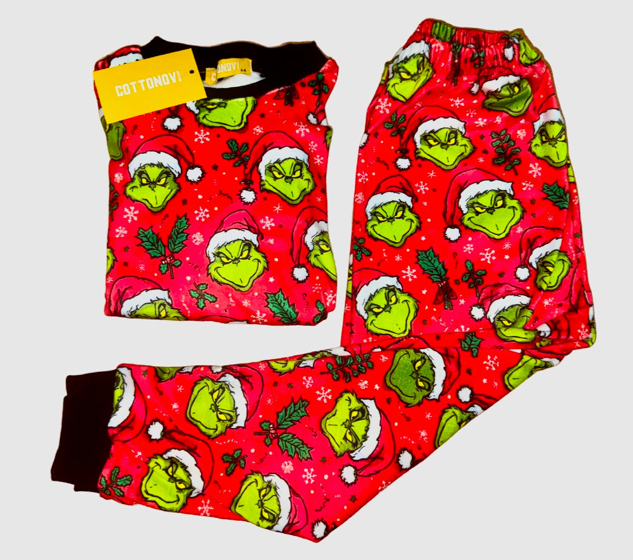 Grinch fleece pajamas