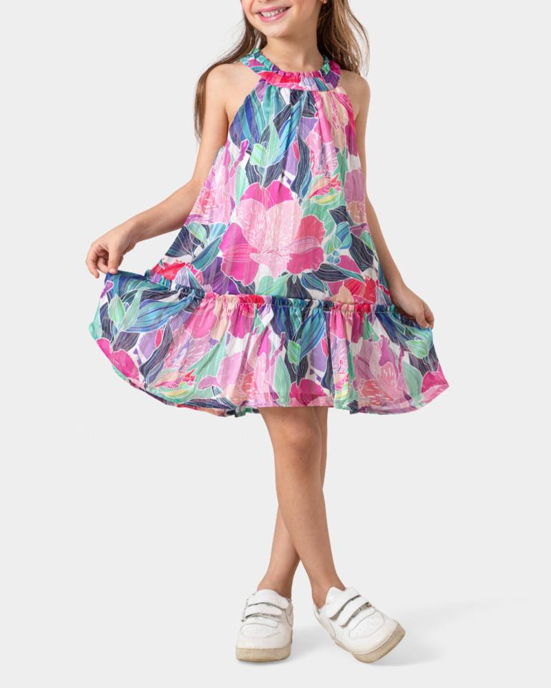Printed floral dress