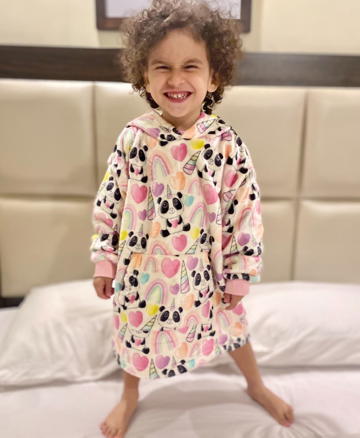 Panda Kids Fleece Snuddie