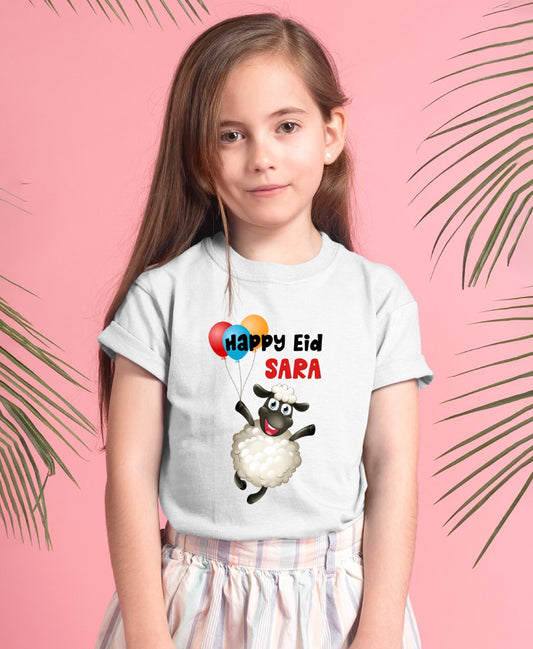Girls Best Eid customized t-shirt 2025
