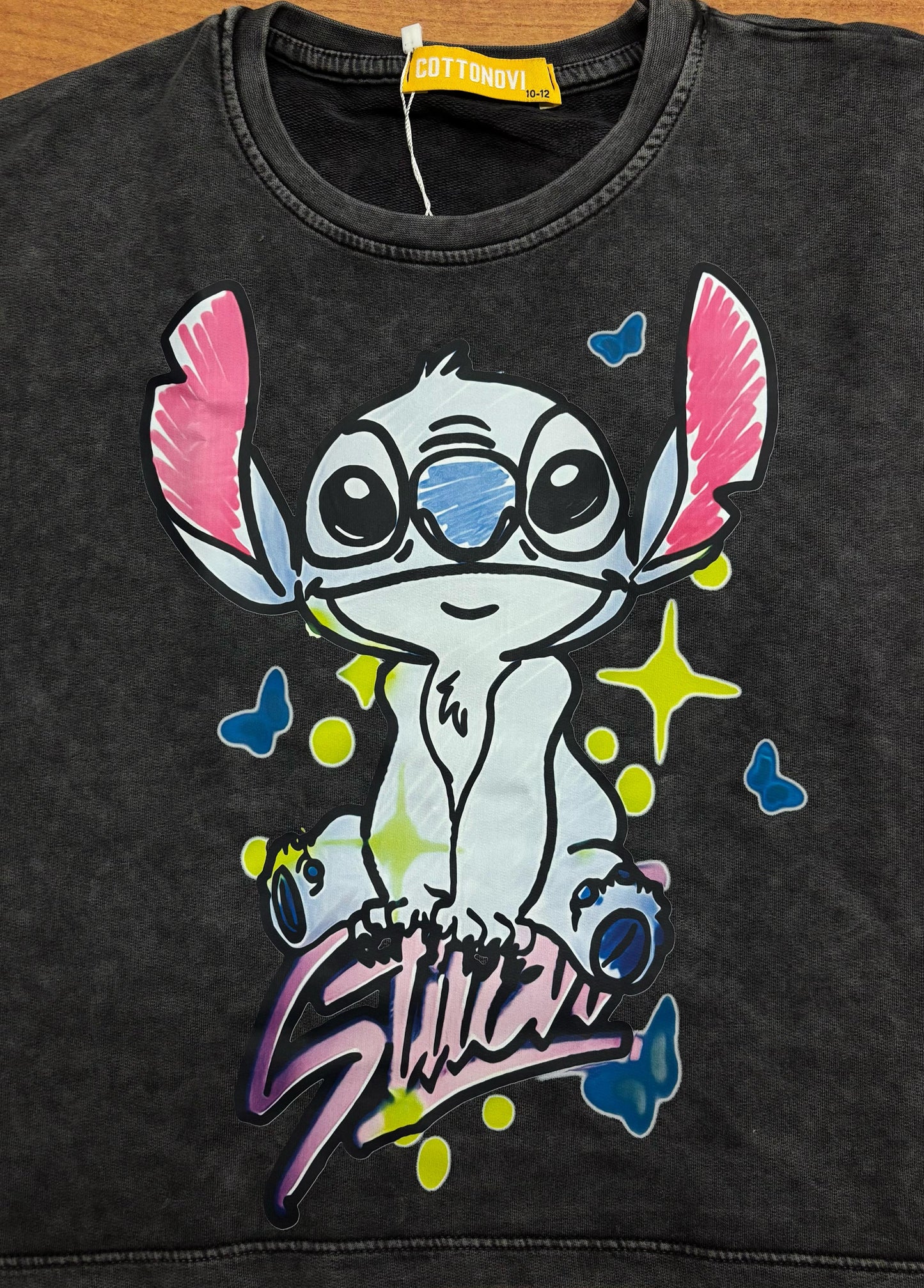 Stitch washed biker set