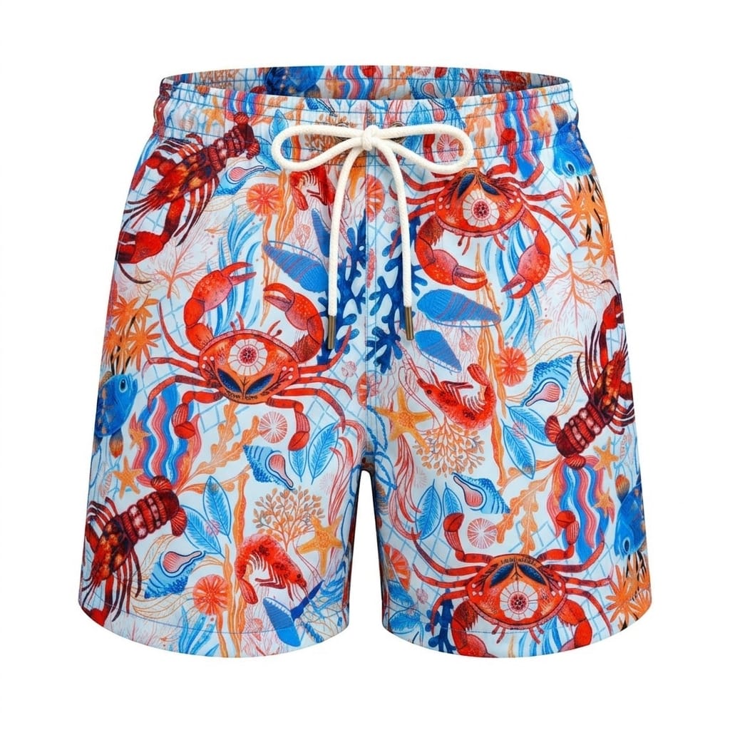 white crab boys swimsuit