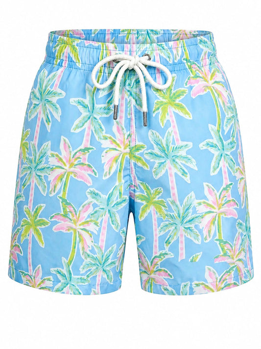 Pink palm Men swimsuit