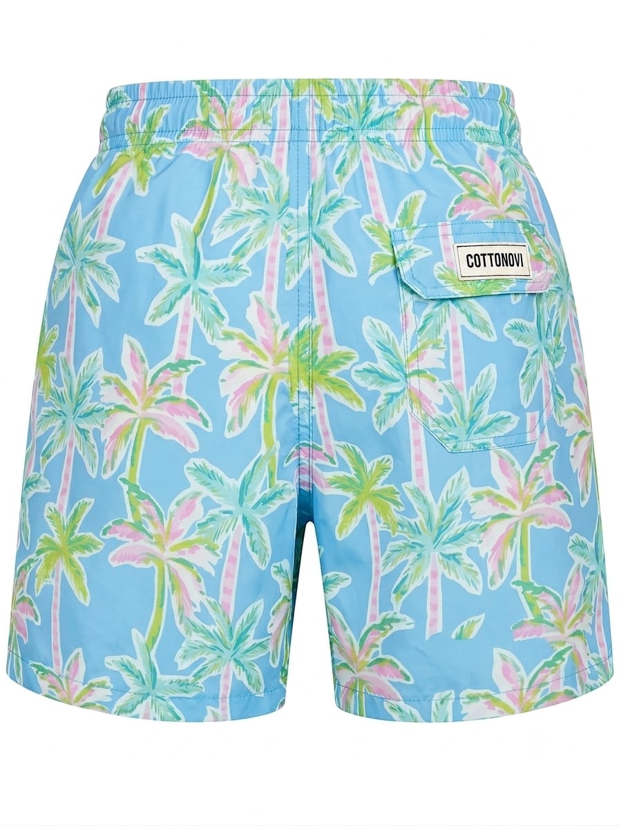 Pink palm boys swimsuit