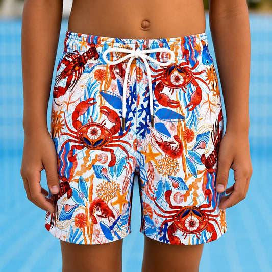 white crab boys swimsuit