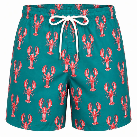 Teal Lobster men Swimsuit