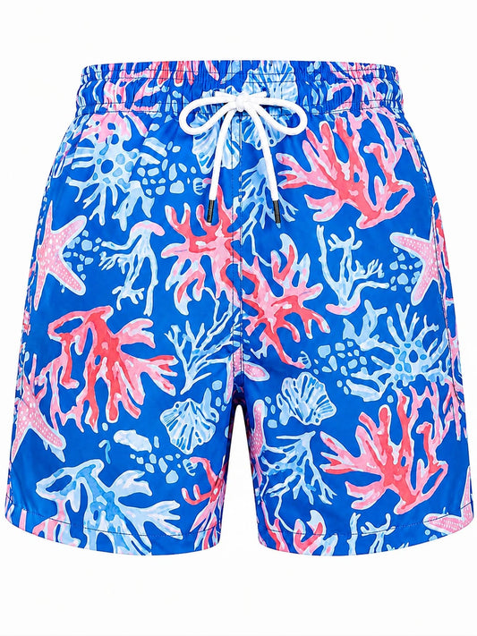 Coral Stars Men Swimsuit