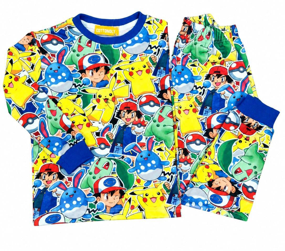 Pikachu Pokemon   Fleece pajamas