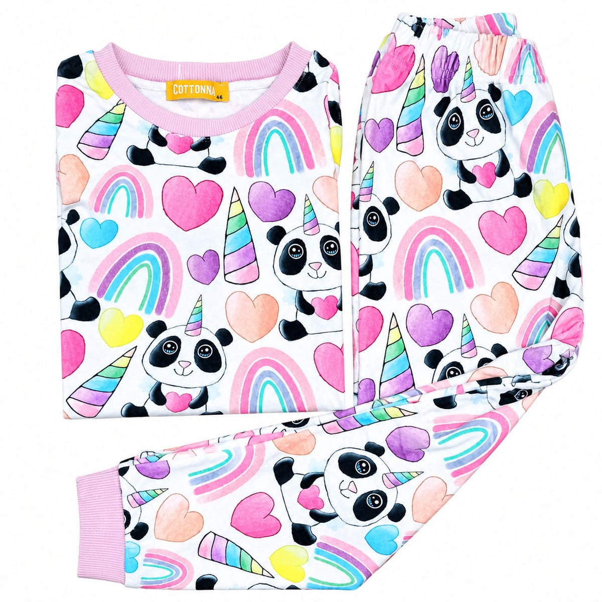 Panda unicorn Fleece pajamas