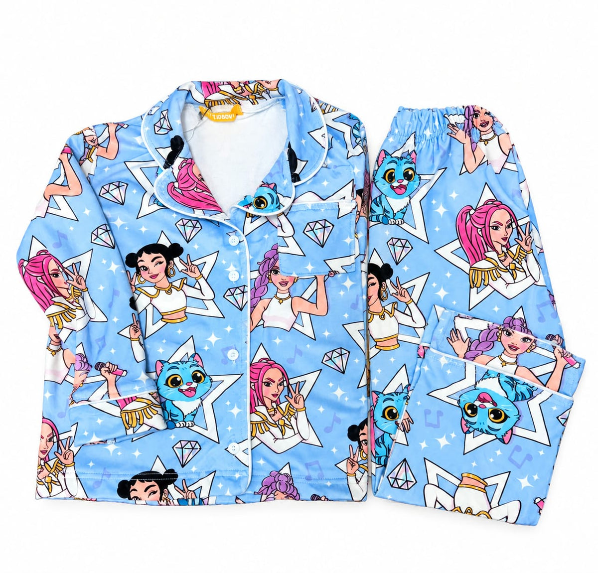 Huntrix diamond Fleece pajamas