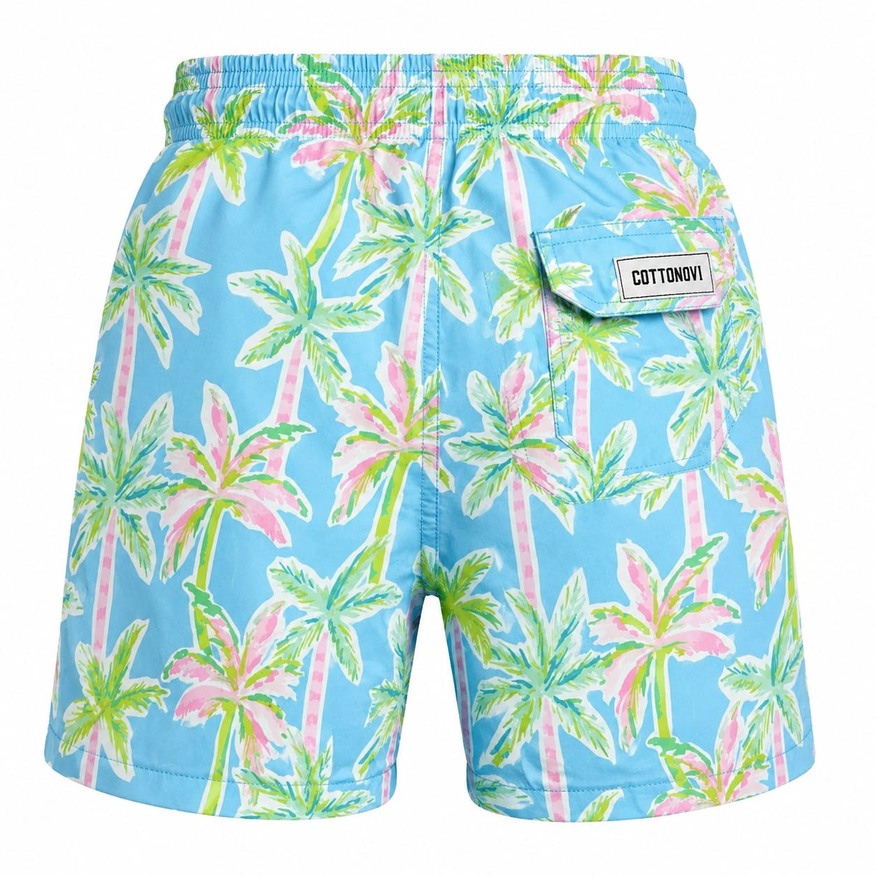 Pink palm Men swimsuit