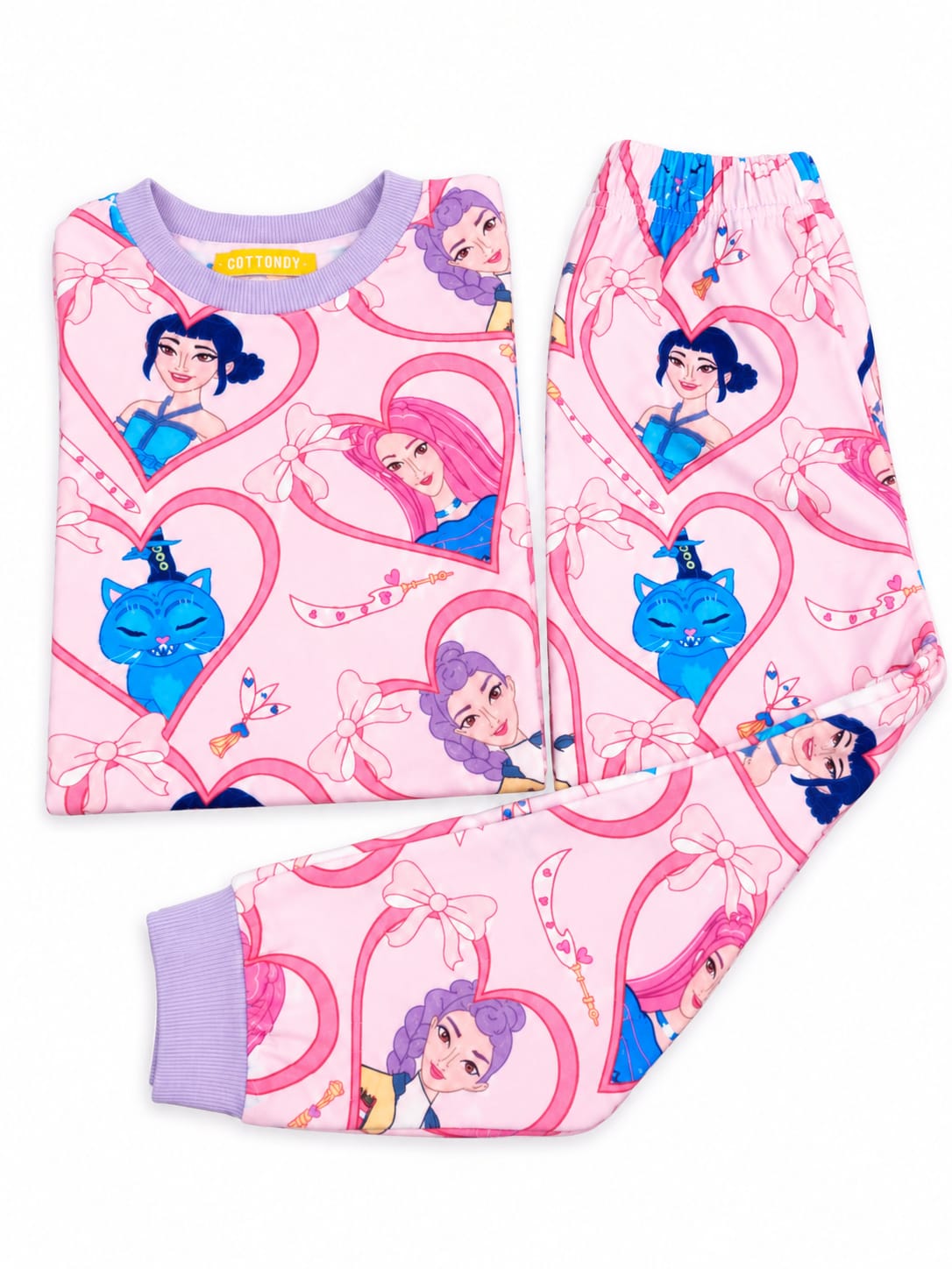Pink Hunters Heart Fleece pajamas