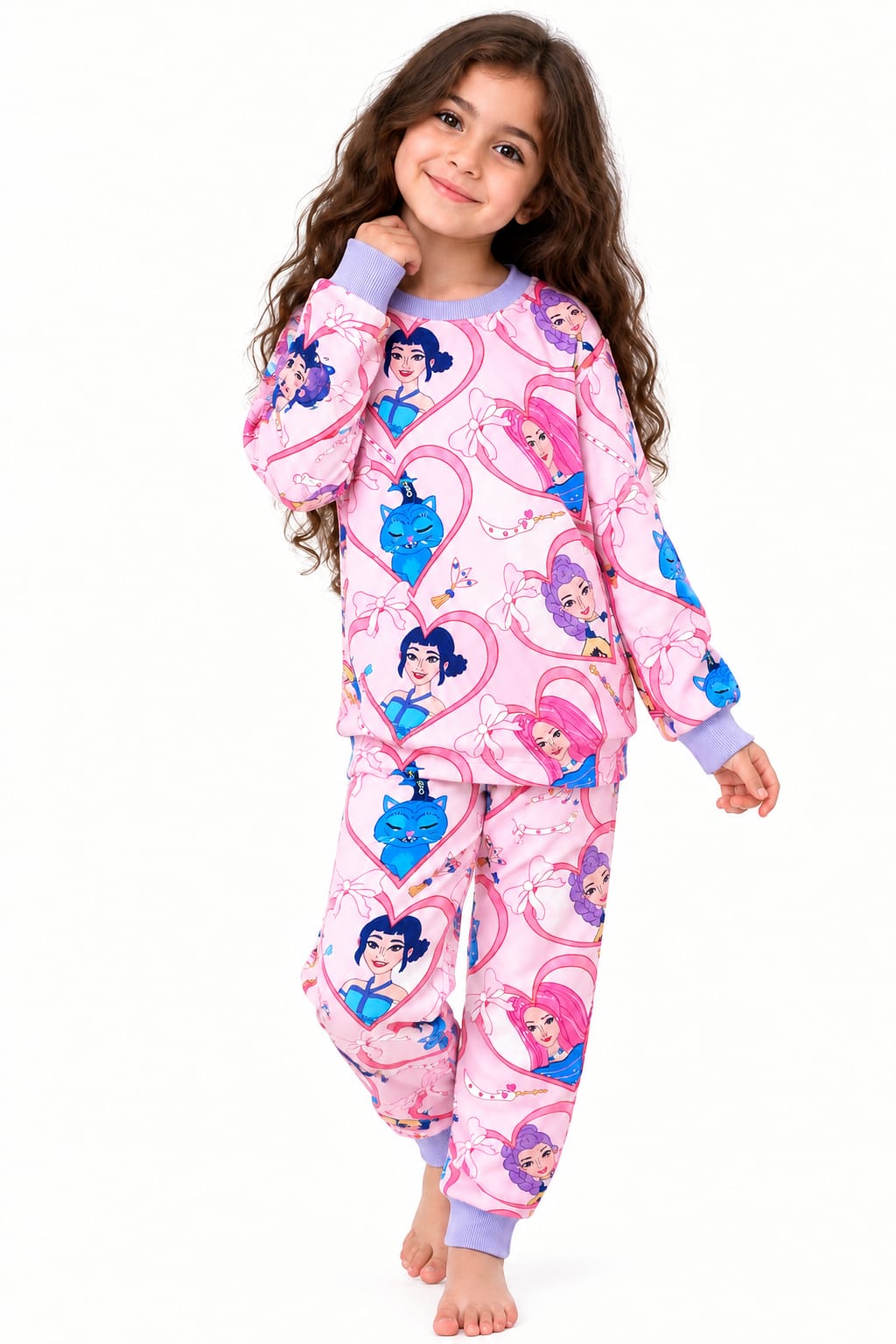 Pink Hunters Heart Fleece pajamas
