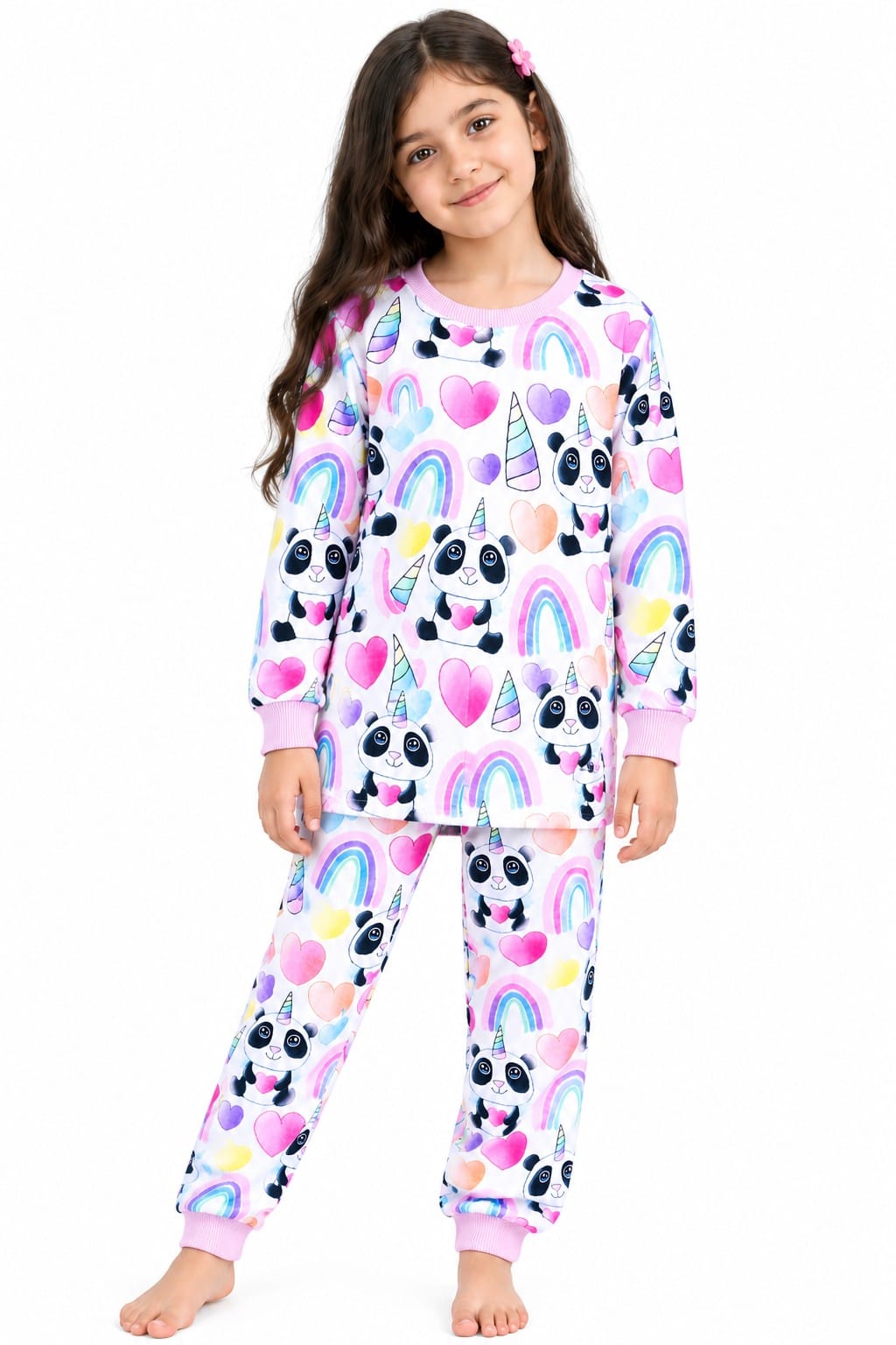 Panda unicorn Fleece pajamas