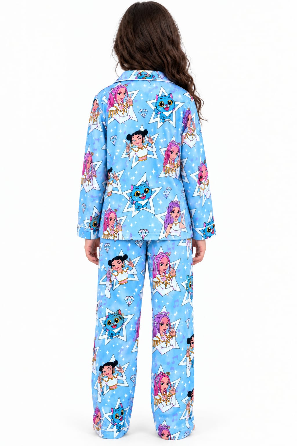 Huntrix diamond Fleece pajamas