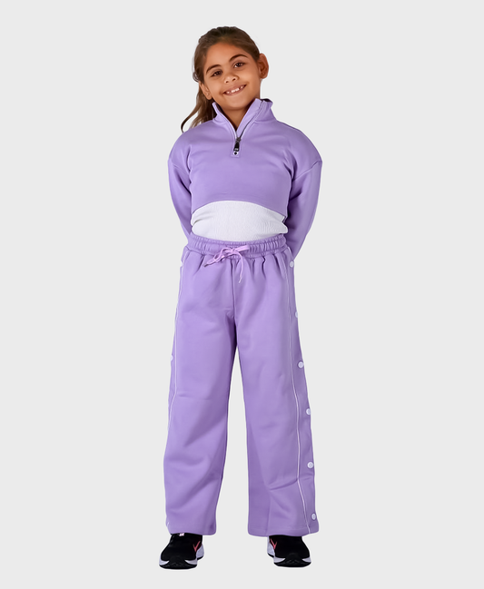 Lilac cropped co-ord