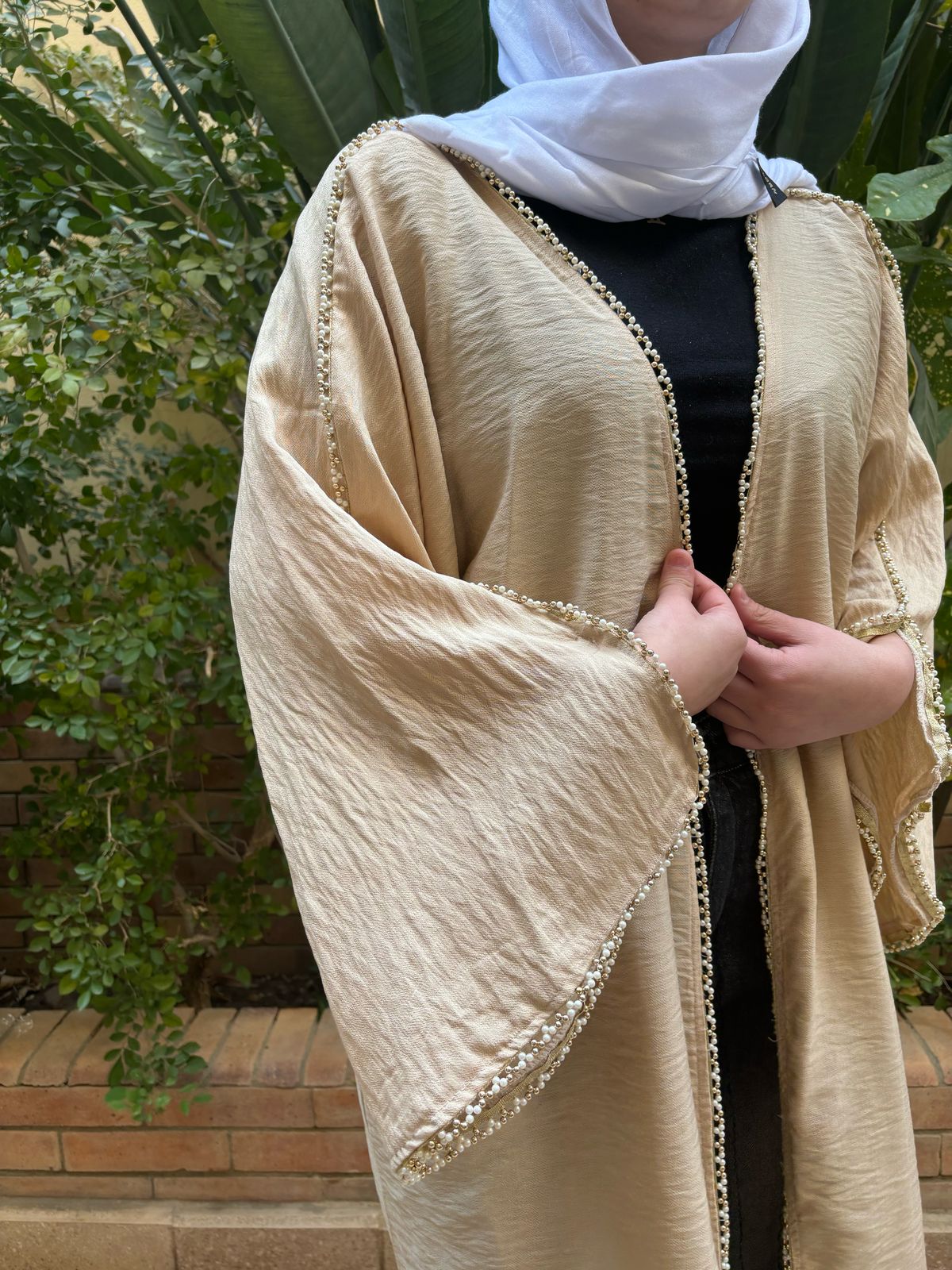 Page Kaftan With Golden Beads