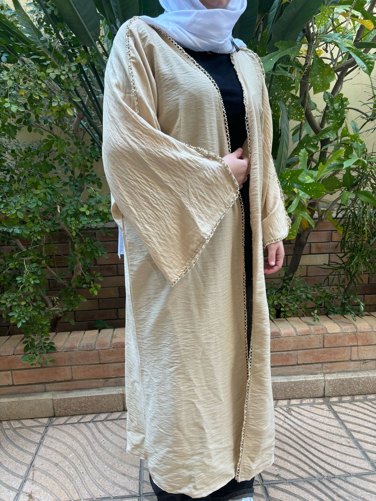 Page Kaftan With Golden Beads